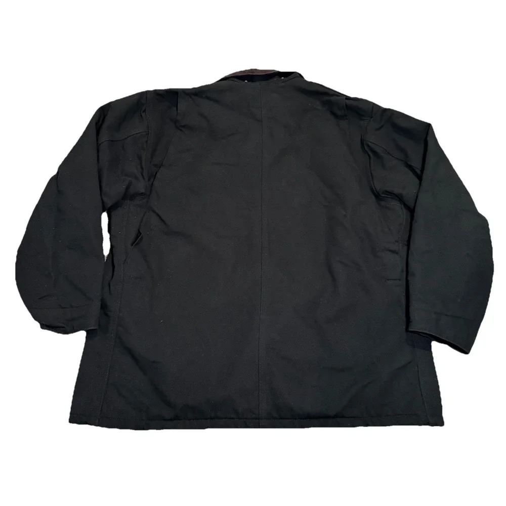 Vtg Carhartt C01 BLK Mens 50R Chore Blanket Jacket Barn‎ Coat Workwear 3XL USA